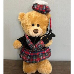 Pipp the Bear and Friends Keel Toys Scottish Piper Teddy‎ Bear Plush Toy